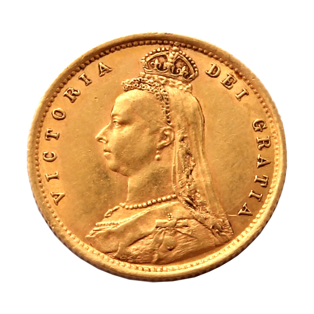 1887 Half Sovereign Shield Victoria Jubilee Head